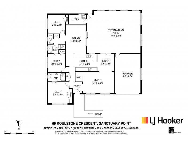 59 Roulstone Crescent, Sanctuary Point NSW 2540 Floorplan