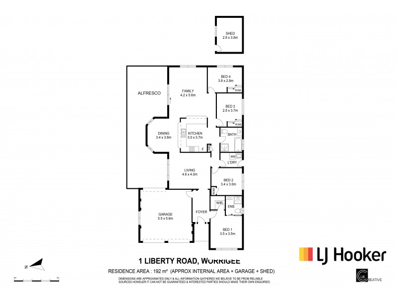 1 Liberty Road, Worrigee NSW 2540 Floorplan