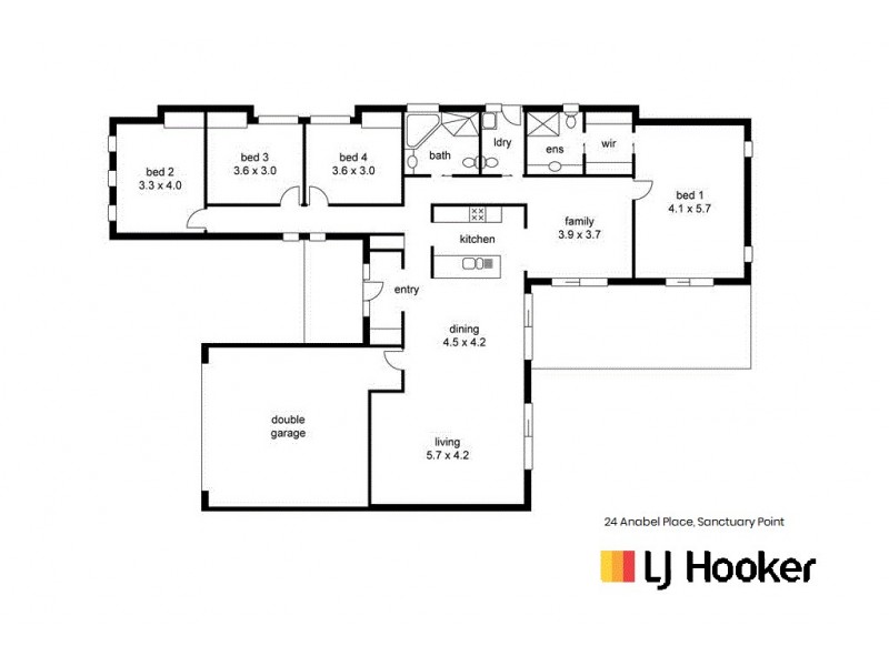 24 Anabel Place, Sanctuary Point NSW 2540 Floorplan