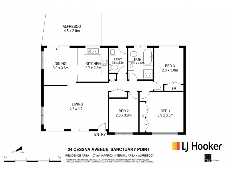24 Cessna Avenue, Sanctuary Point NSW 2540 Floorplan