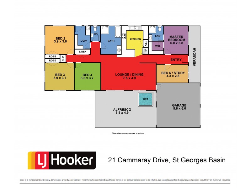 21 Cammaray Drive, St Georges Basin NSW 2540 Floorplan