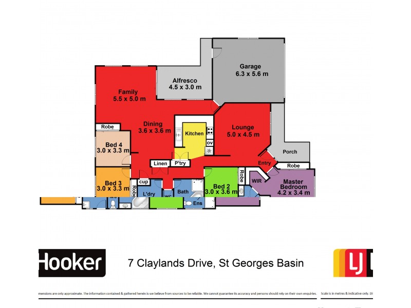 7 Claylands Drive, St Georges Basin NSW 2540 Floorplan