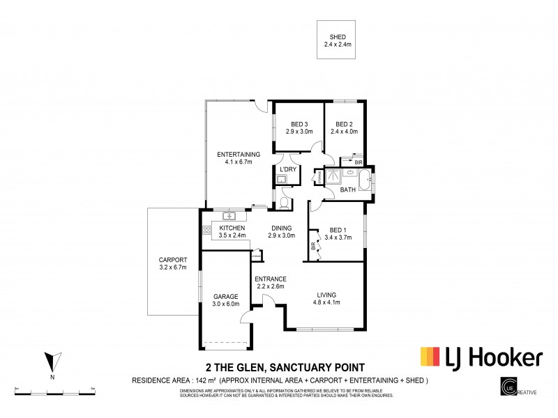 2 The Glen, Sanctuary Point NSW 2540 Floorplan