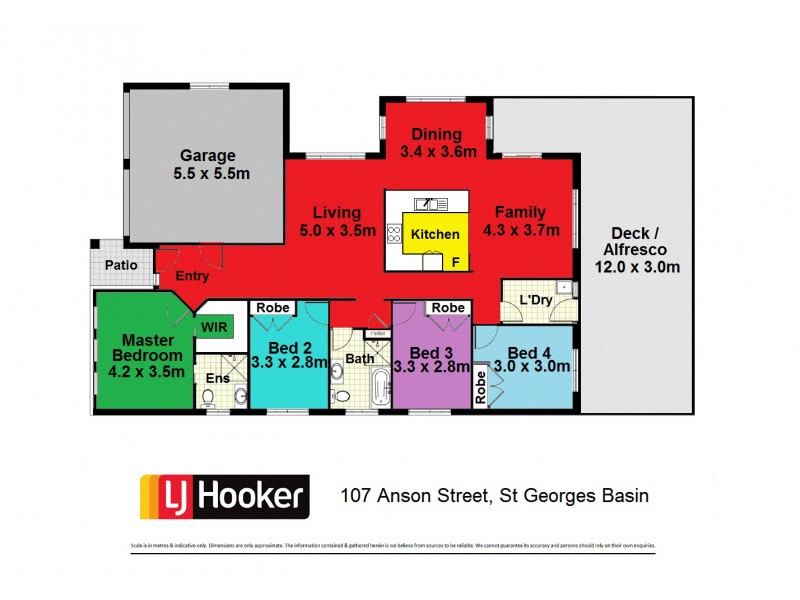 107 Anson Street, St Georges Basin NSW 2540 Floorplan