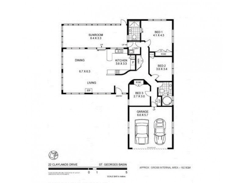 22 Claylands Drive, St Georges Basin NSW 2540 Floorplan