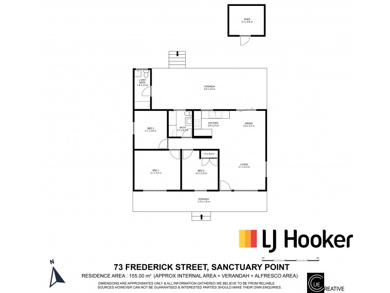 73 Frederick Street, Sanctuary Point NSW 2540 Floorplan