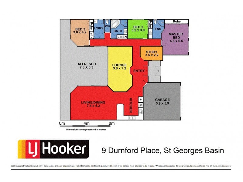 9 Durnford Place, St Georges Basin NSW 2540 Floorplan