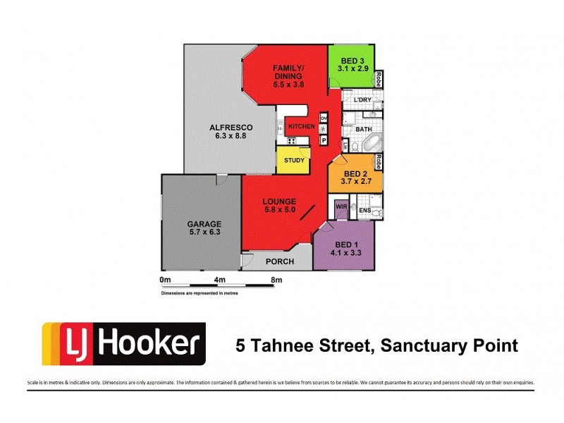 5 Tahnee Street, Sanctuary Point NSW 2540 Floorplan