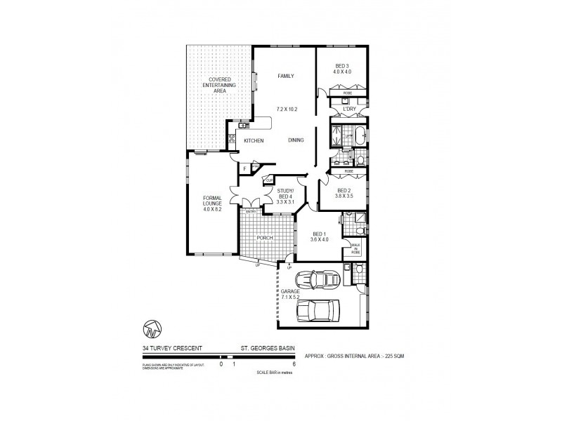 34 Turvey Crescent, St Georges Basin NSW 2540 Floorplan