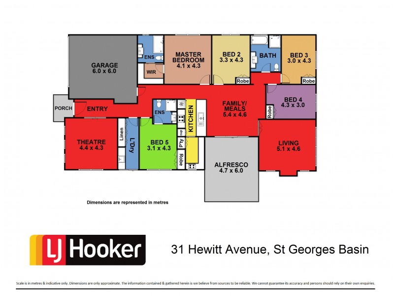 31 Hewitt Avenue, St Georges Basin NSW 2540 Floorplan