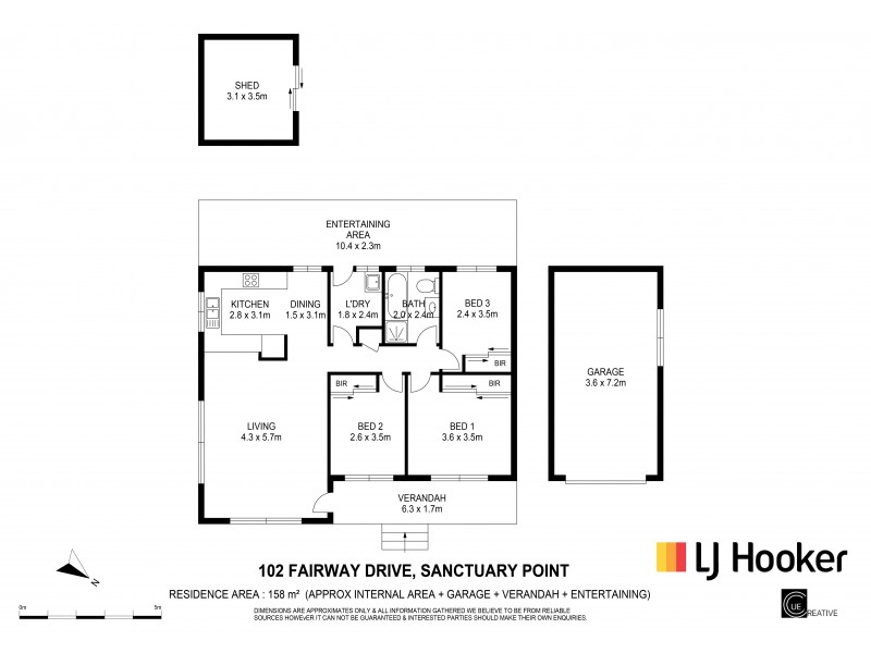 102 Fairway Drive, Sanctuary Point NSW 2540 Floorplan