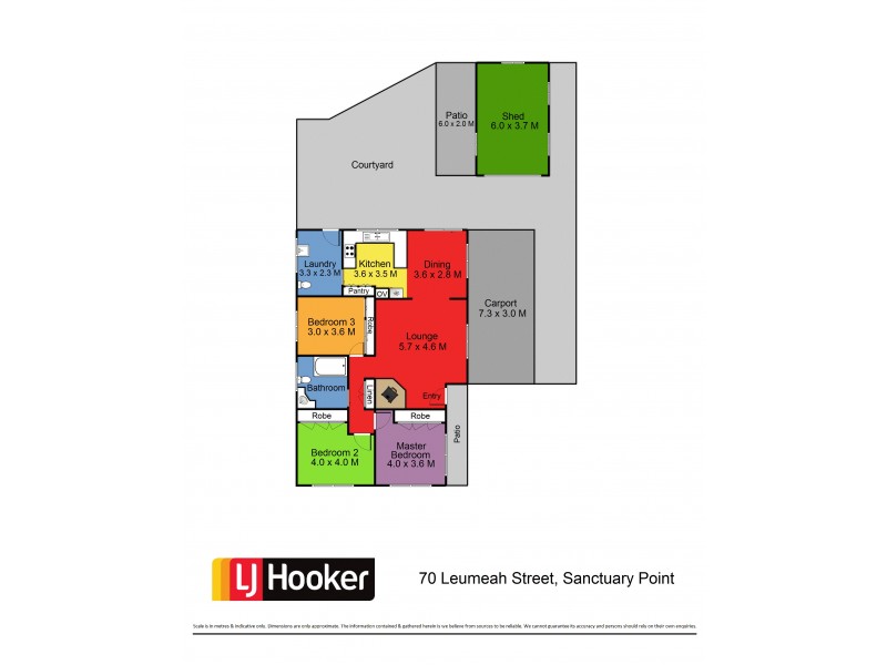 70 Leumeah St, Sanctuary Point NSW 2540 Floorplan