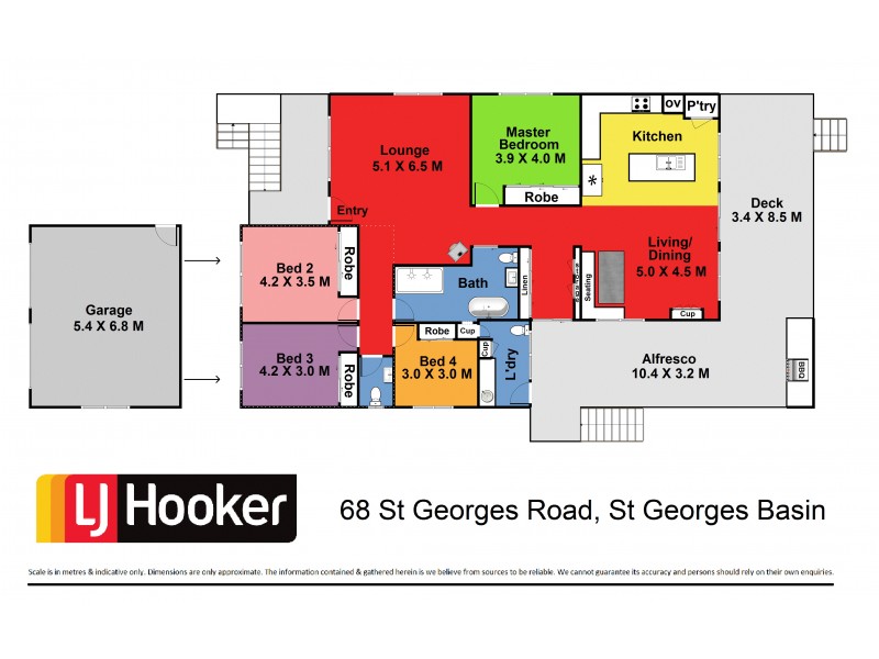 68 St Georges Road, St Georges Basin NSW 2540 Floorplan