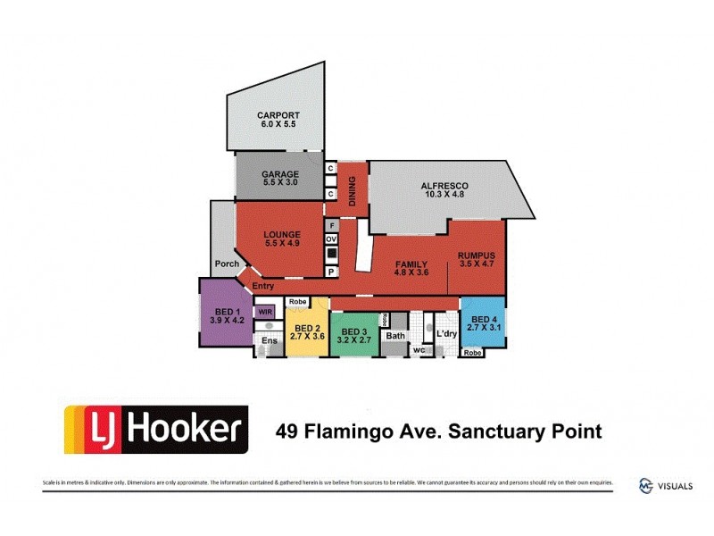 49 Flamingo Avenue, Sanctuary Point NSW 2540 Floorplan