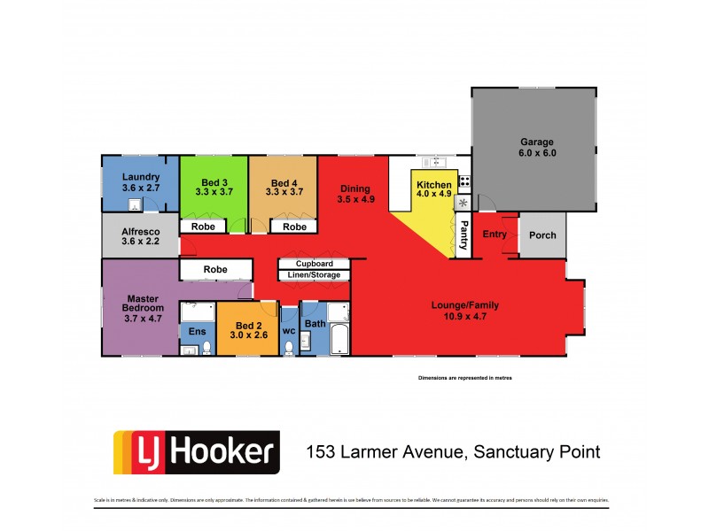 153 Larmer Avenue, Sanctuary Point NSW 2540 Floorplan