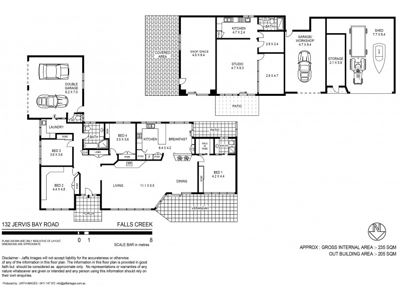 132 Jervis Bay Road, Falls Creek NSW 2540 Floorplan