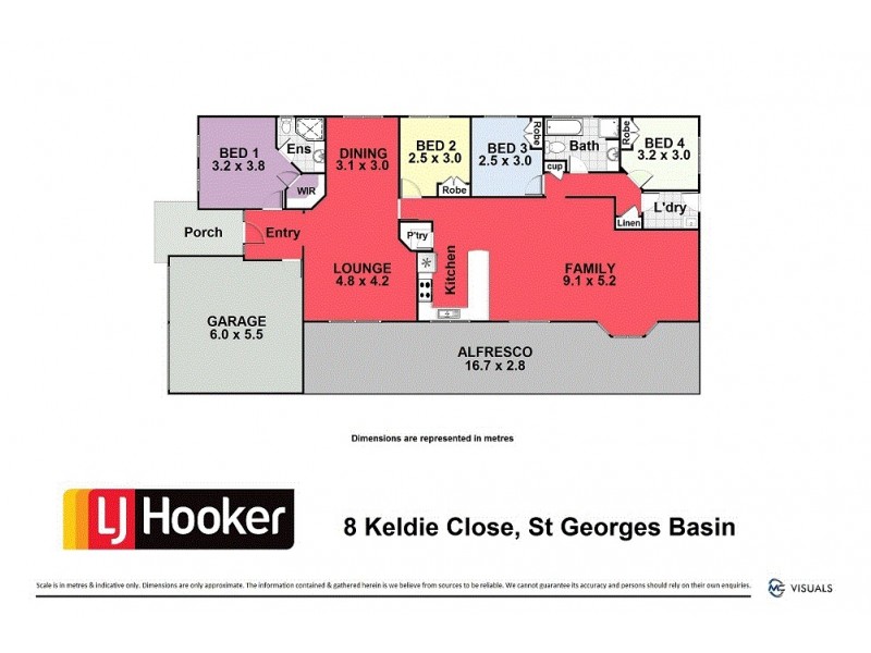 8 Keldie Close, St Georges Basin NSW 2540 Floorplan