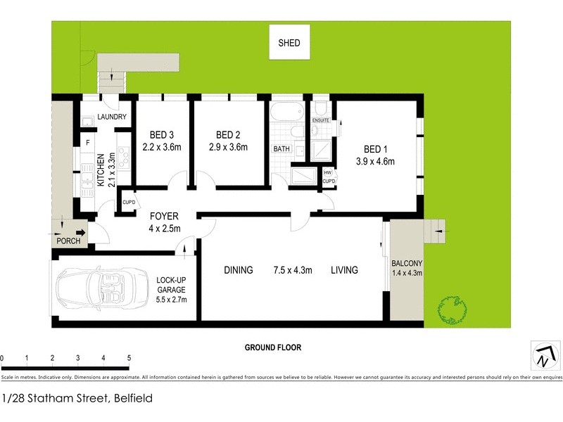 1/28 Statham St, Belfield NSW 2191 Floorplan