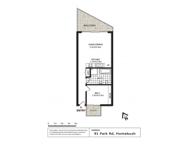 91 Park Rd, Homebush NSW 2140 Floorplan