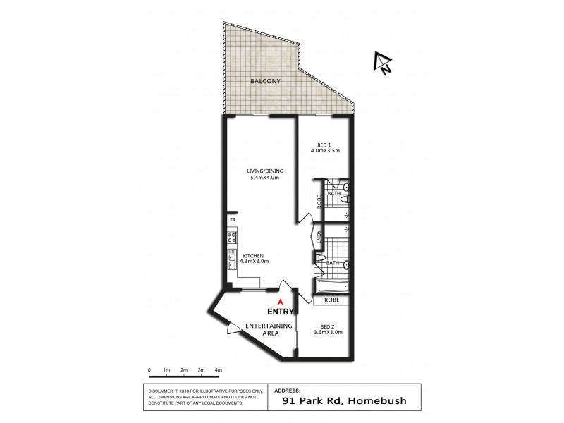 91 Park Rd, Homebush NSW 2140 Floorplan