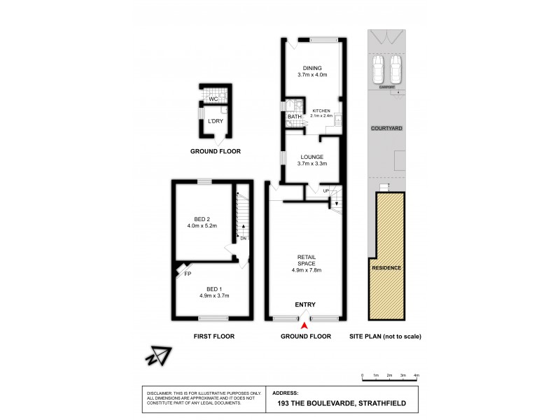 193 The Boulevarde, Strathfield NSW 2135 Floorplan