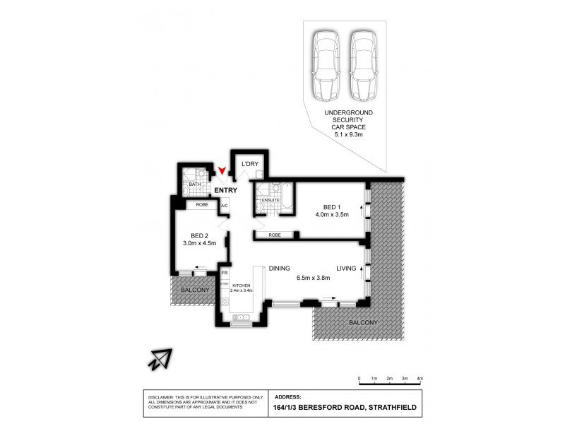 164/1-3 Beresford Road, Strathfield NSW 2135 Floorplan