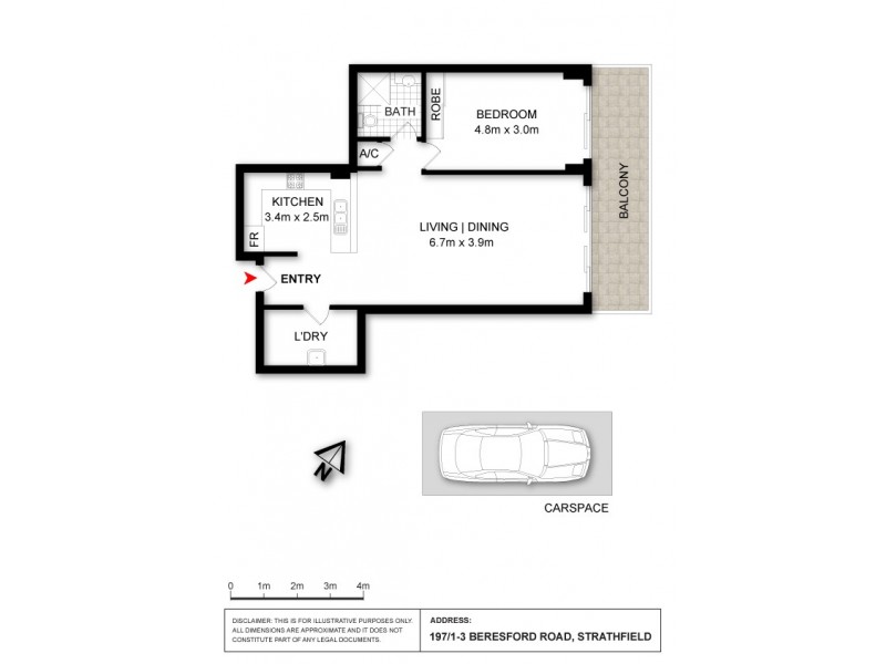 197/1-3 Beresford Road, Strathfield NSW 2135 Floorplan