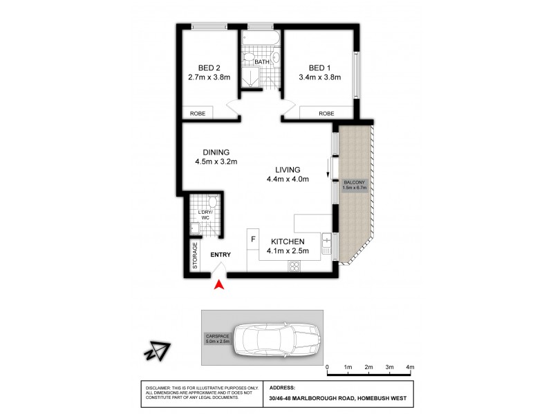 30/46-48 Marlborough Road, Homebush West NSW 2140 Floorplan