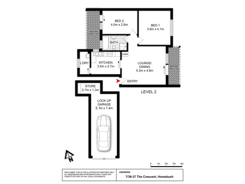 7/36-37 The Crescent, Homebush NSW 2140 Floorplan