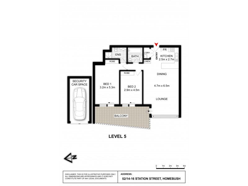 52/14-16 Station Street, Homebush NSW 2140 Floorplan