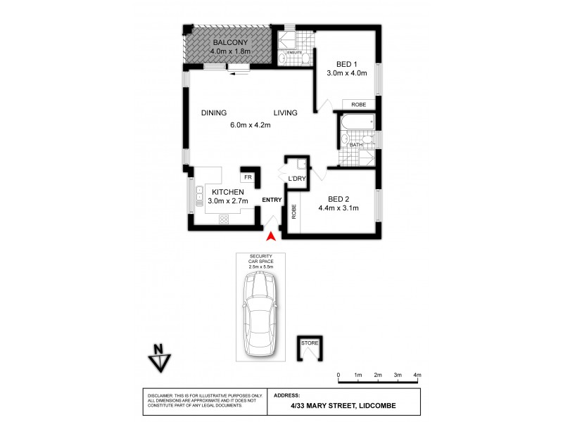 4/33 Mary Street, Lidcombe NSW 2141 Floorplan