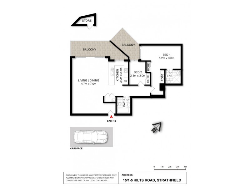 15/1 Hilts Road, Strathfield NSW 2135 Floorplan