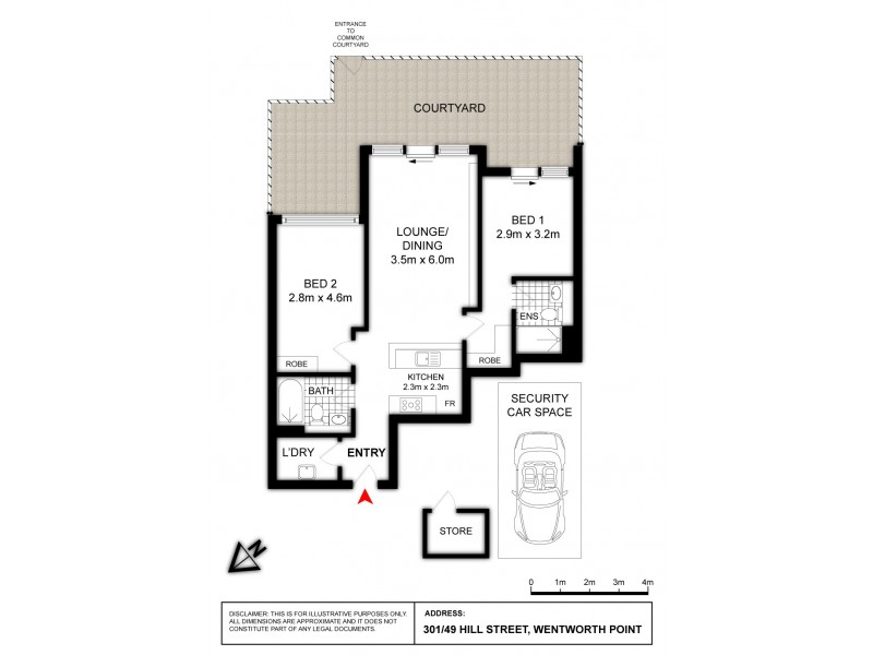 301/49 Hill Road, Wentworth Point NSW 2127 Floorplan