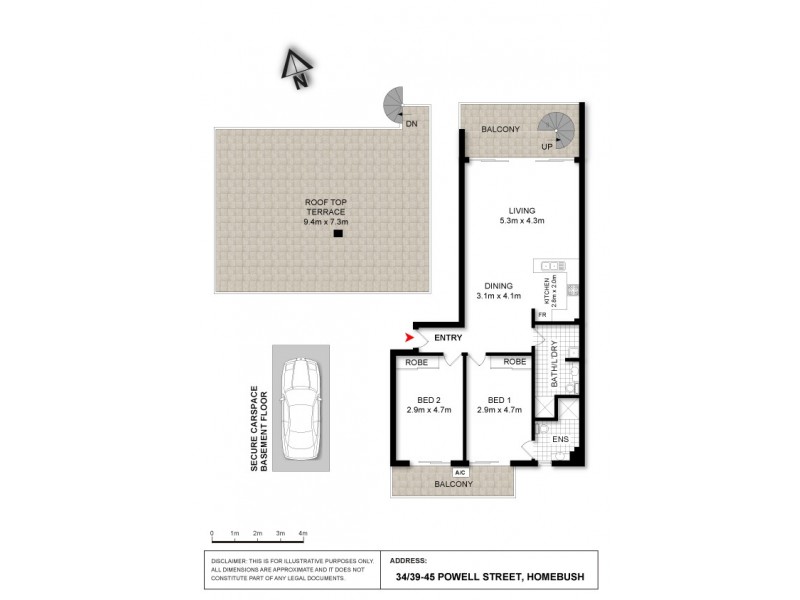 34/39-45 Powell Street, Homebush NSW 2140 Floorplan