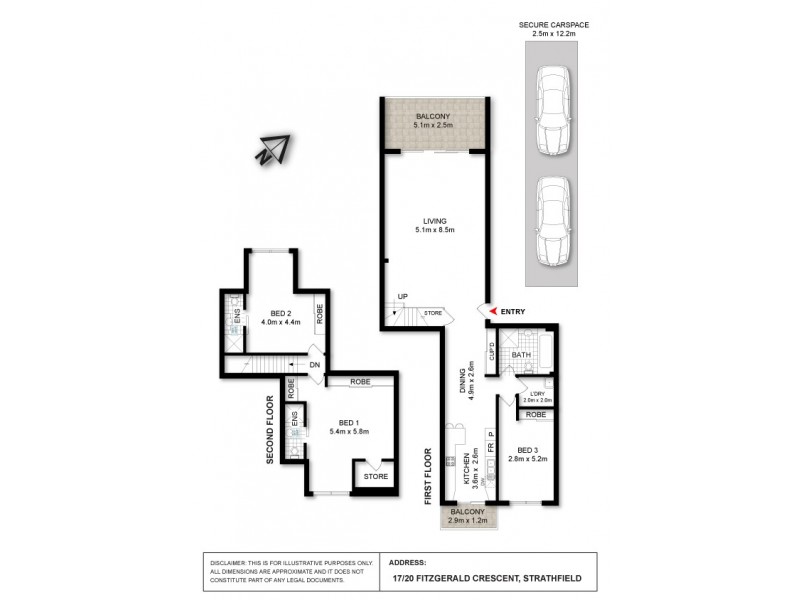 17/20 Fitzgerald Crescent, Strathfield NSW 2135 Floorplan