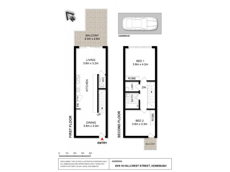 25/9-21 Hillcrest Street, Homebush NSW 2140 Floorplan