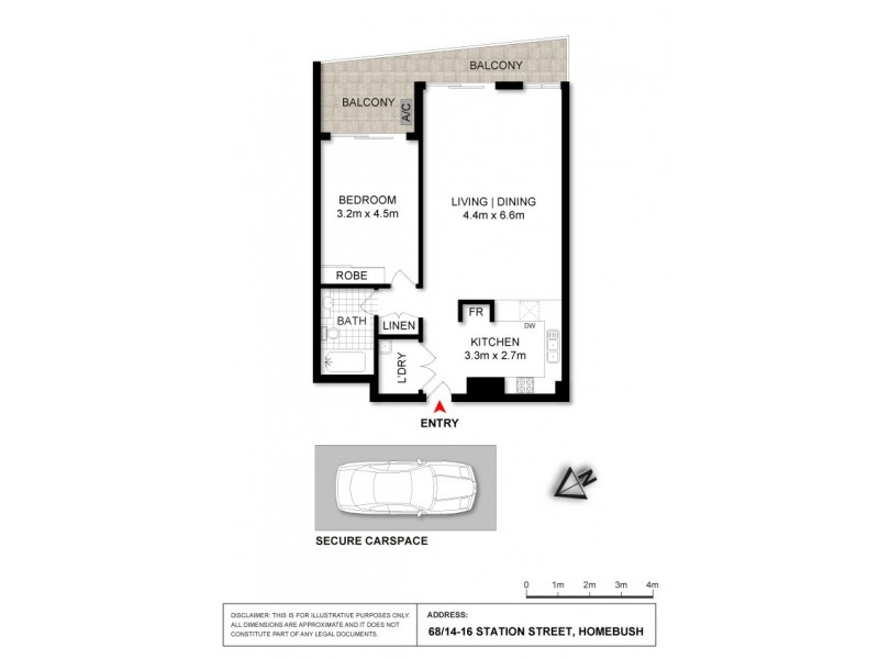 68/14-16 Station Street, Homebush NSW 2140 Floorplan