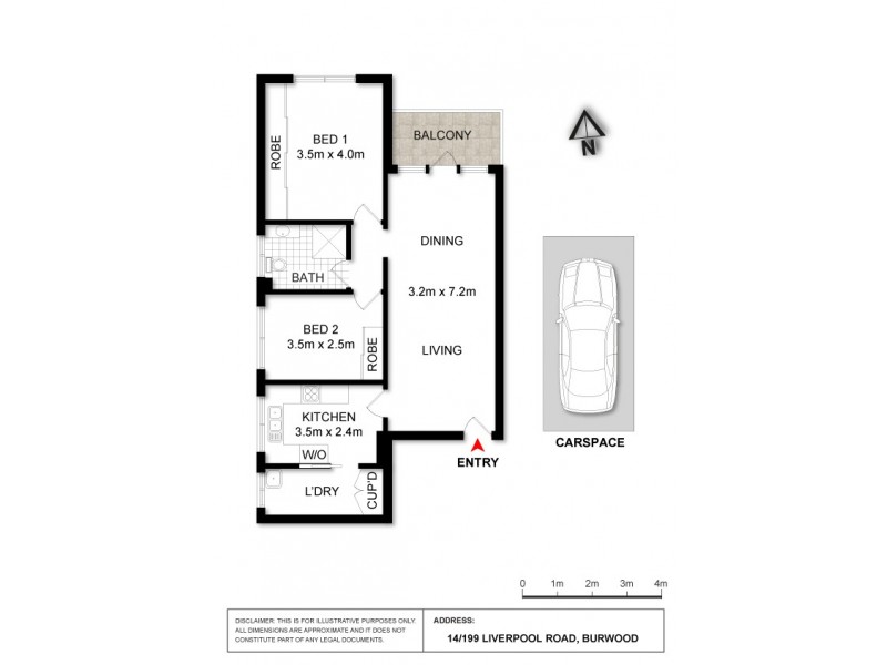 14/199 Liverpool Road, Burwood NSW 2134 Floorplan
