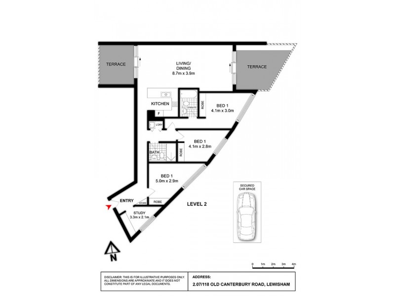 207/118 Old Canterbury Road, Lewisham NSW 2049 Floorplan