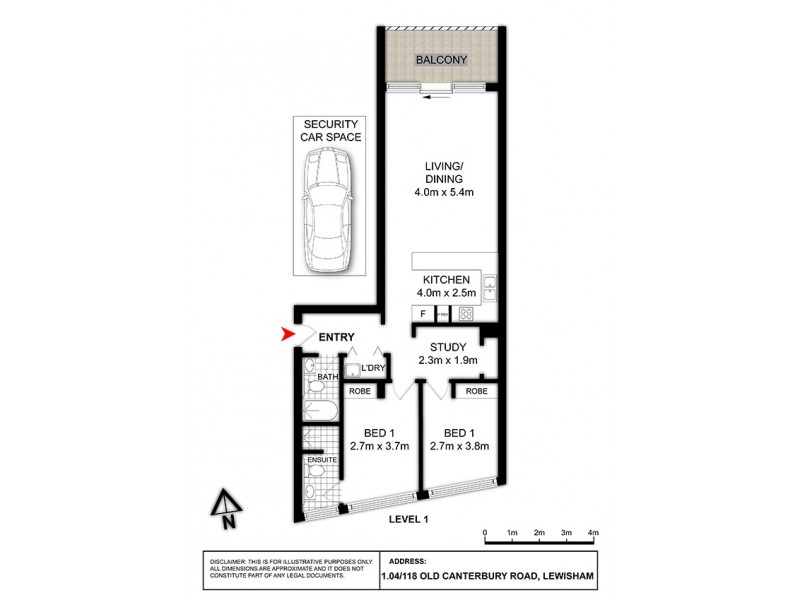 104/118 Old Canterbury Road, Lewisham NSW 2049 Floorplan