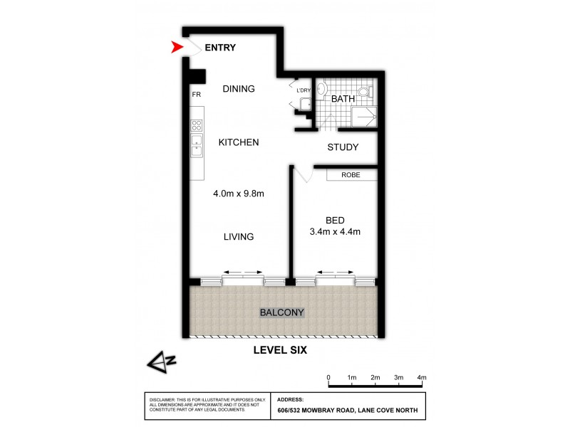 606/532-53 Mowbray Road, Lane Cove NSW 2066 Floorplan