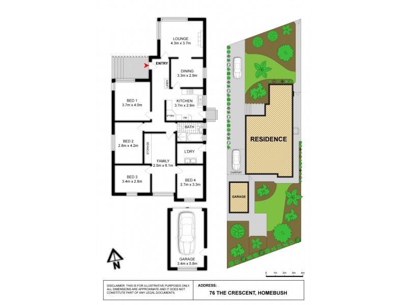 76 The Crescent, Homebush NSW 2140 Floorplan