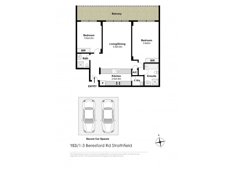 153/1-3 Beresford Road, Strathfield NSW 2135 Floorplan