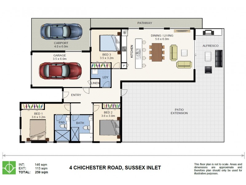 4 Chichester Road, Sussex Inlet NSW 2540 Floorplan