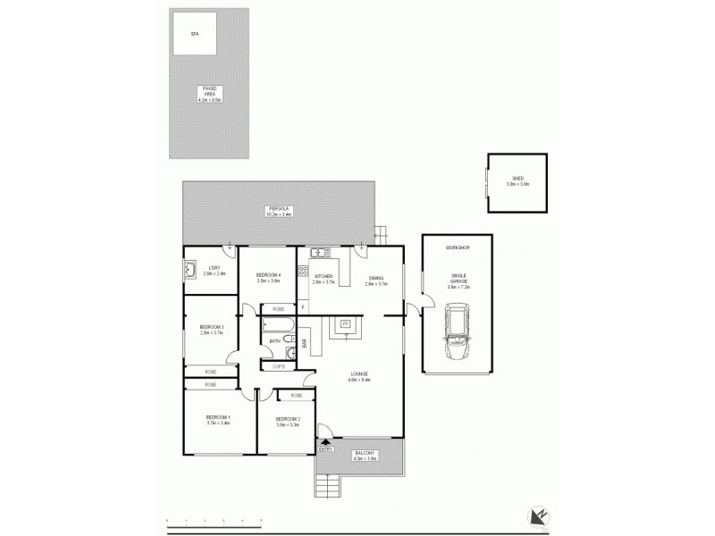 6 Harvey Place, Toongabbie NSW 2146 Floorplan