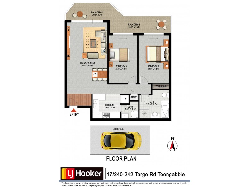 17/240-242 Targo Road, Toongabbie NSW 2146 Floorplan