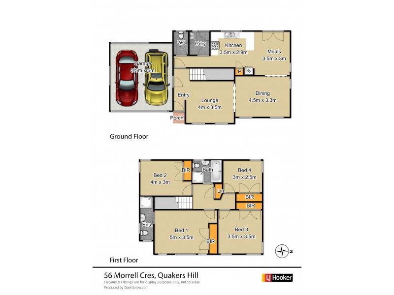 56 Morrell Crescent, Quakers Hill NSW 2763 Floorplan