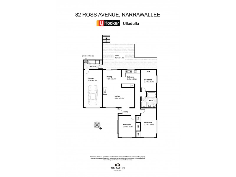 82 Ross Avenue, Narrawallee NSW 2539 Floorplan