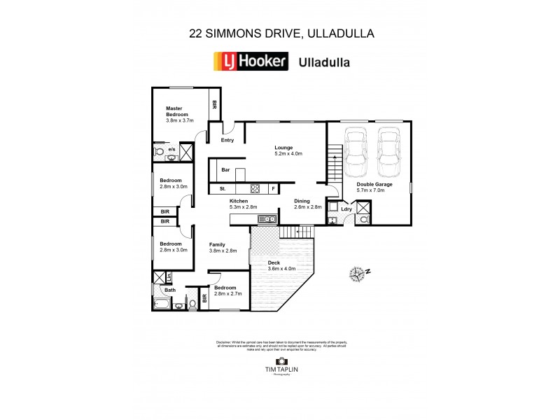 22 Simmons Drive, Ulladulla NSW 2539 Floorplan