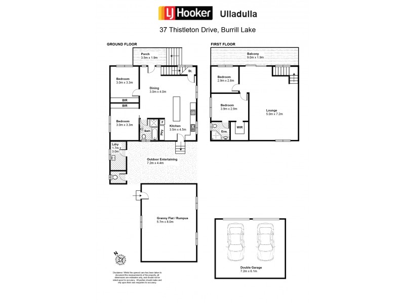 37 Thistleton Drive, Burrill Lake NSW 2539 Floorplan